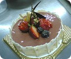 CA079---紅桑子熱情果布丁蛋糕